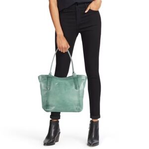 Frye Reed Green Leather Tote Bag